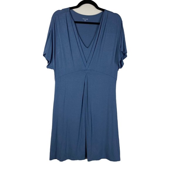 Garnet Hill Blue Midi Dress - Picture 1 of 11